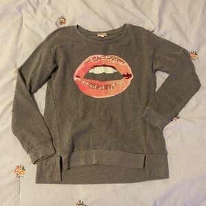 Pink Lips Design Sequin Juicy Couture